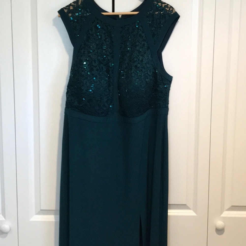 Emerald green occasion dress